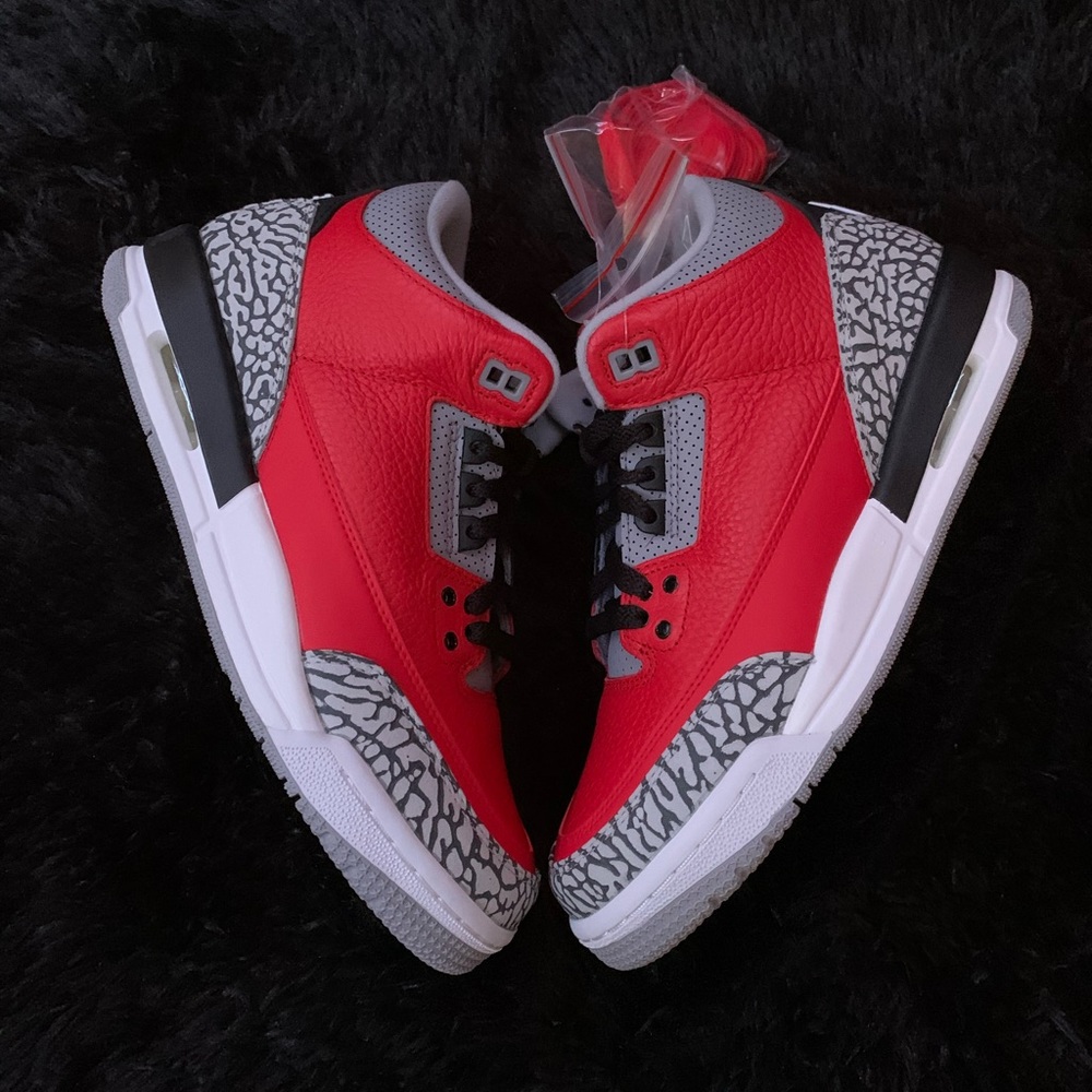 Jordan 3 Retro SE “Fire Red” Shoes GS Size 6.5y&7y